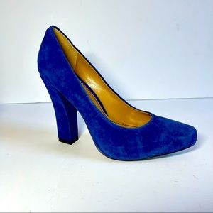 ABS Royal Blue Suede Pumps NWOT